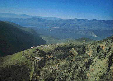 Aerial view of Delphi
