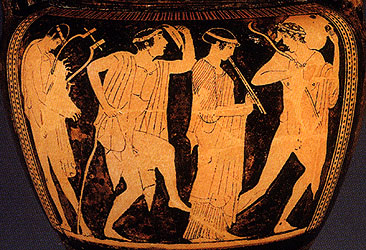 Detail from an Attic red-figure column-crater <I>c.</I>470 BC. New York, Market. Christie's
