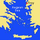 Map of Greece and the Agean