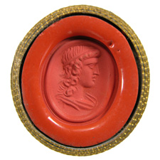 Cornelian.  Apollo bust