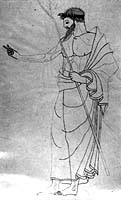 Drawing by Beazley from vase (2) above