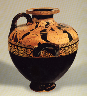 Kleophrades Painter 'Sack of Troy' hydria