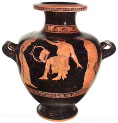 Athenian red-figure hydria ht. 27cm.