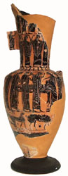 Athenian black-figure loutrophoros (restored)