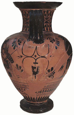 Photo of neck amphora - side