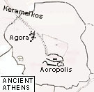 Map of ancient Athens
